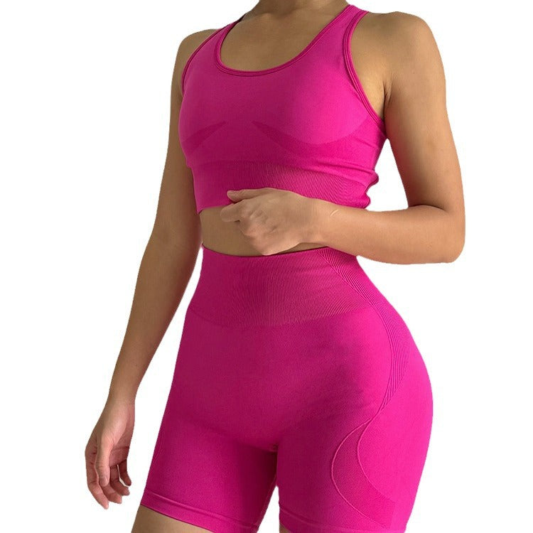 Seamless Sports Bra & Shorts Set