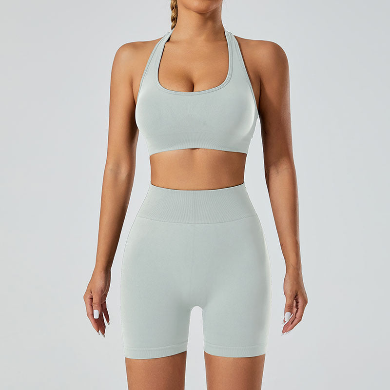 Seamless Ribbed Yoga Set