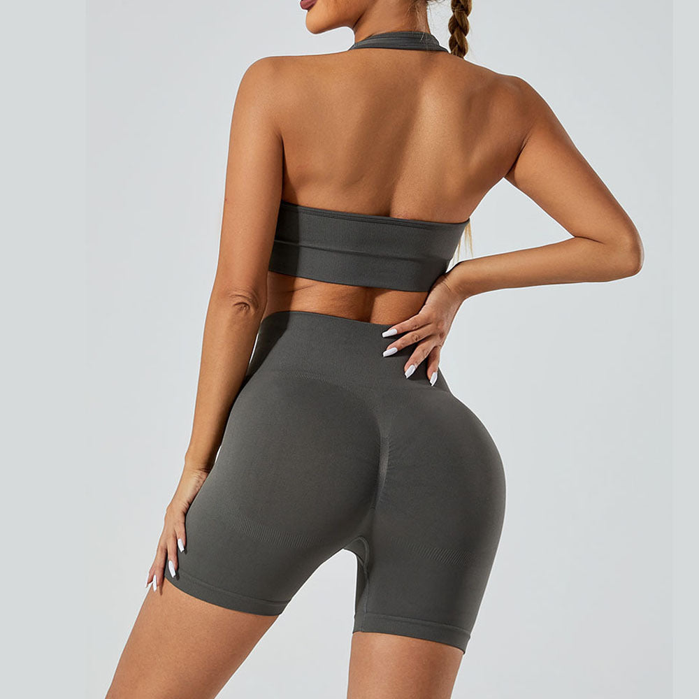 Seamless Ribbed Yoga Set