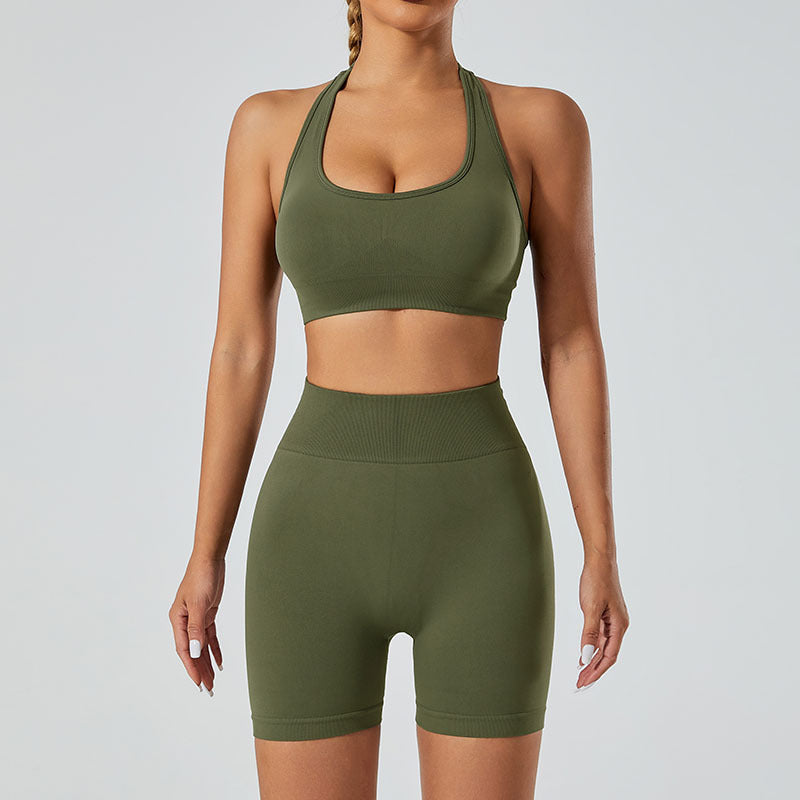 Seamless Ribbed Yoga Set