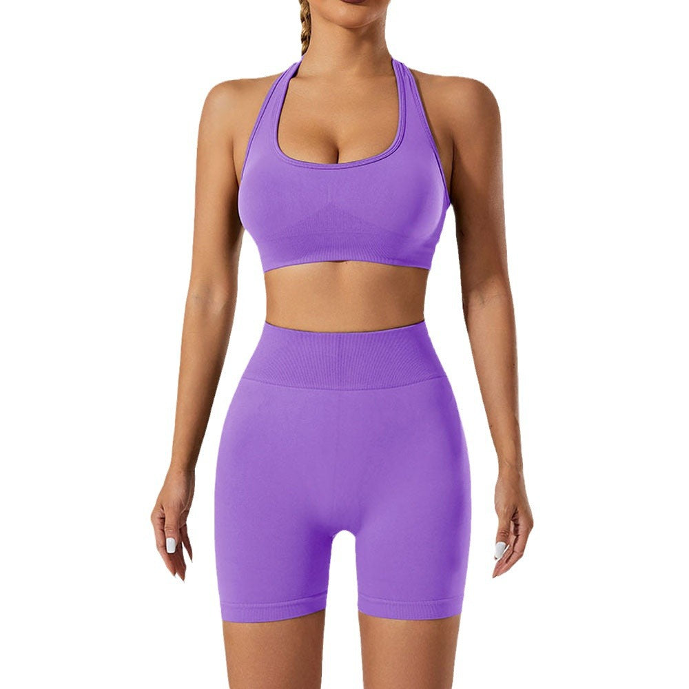 Seamless Ribbed Yoga Set