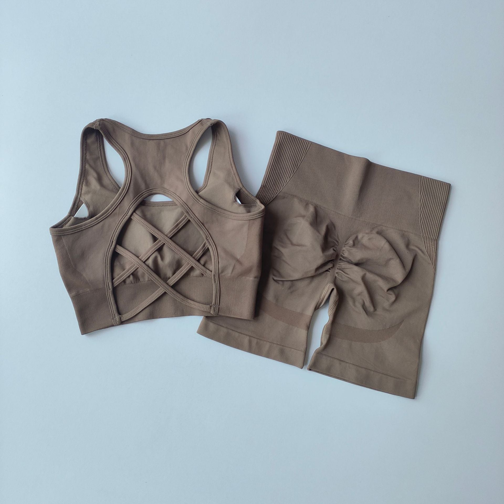 Seamless Sports Bra & Shorts Set
