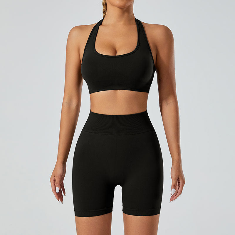 Seamless Ribbed Yoga Set